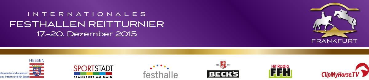 Banner Festhallen Reitturnier Frankfurt 2015
